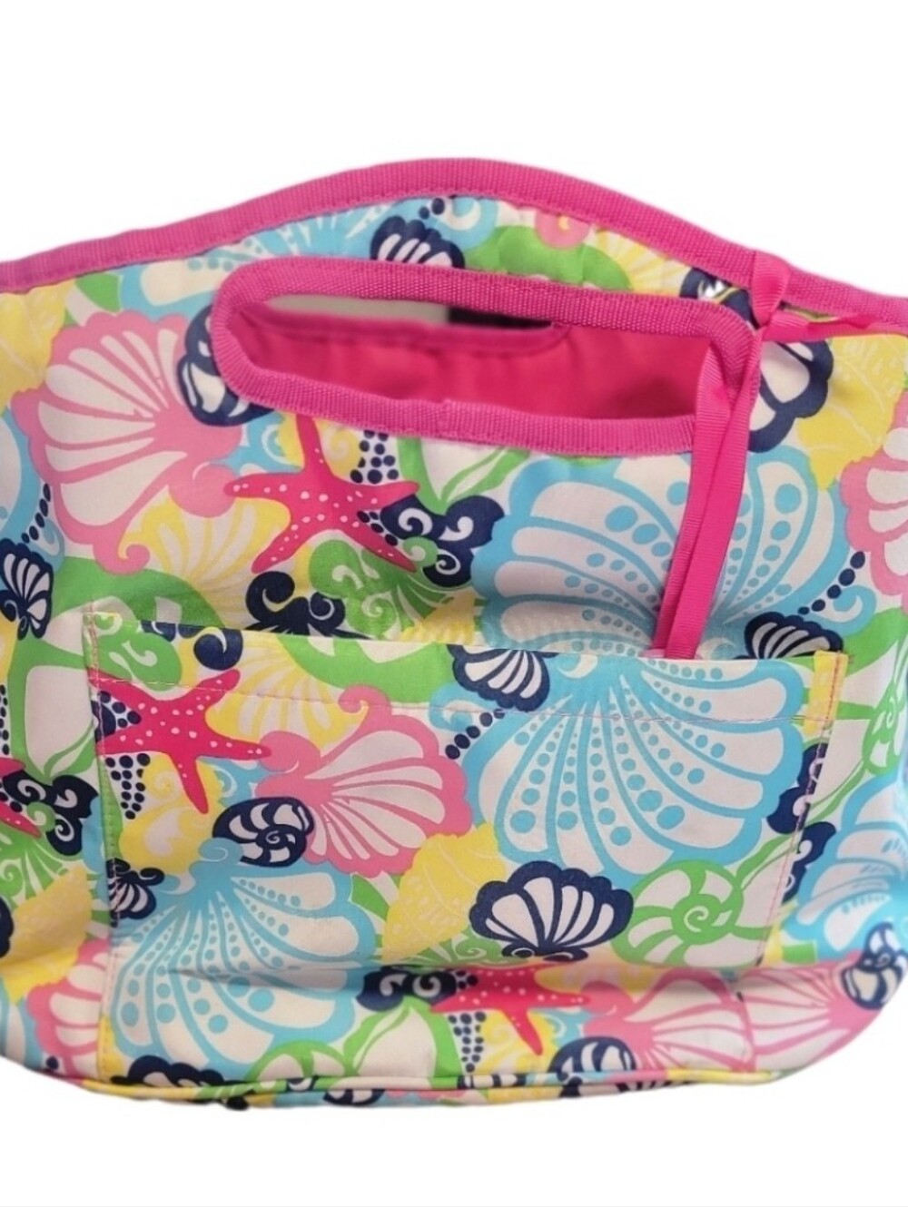 Lilly Pulitzer Chiquita Bonita Sea Shells Insulated Beach Cooler Bag Lunchbox